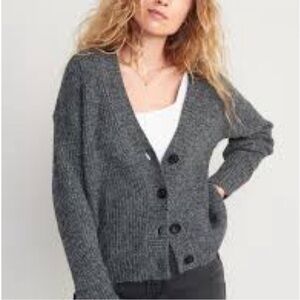 Old Navy Mélange Cozy Shaker-Stitch Cardigan Sweater for Women